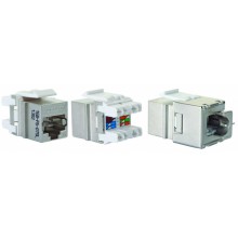 Модуль 16B-F6-07SL Eurolan Keystone категории 6, FTP, 1xRJ45, T568A/B, Silver Line, Q-Tool
