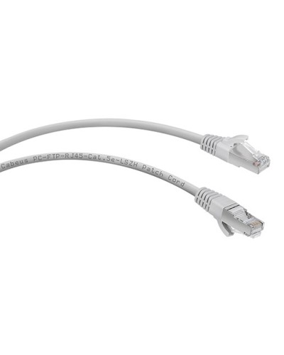 Патч-корд FTP, категория 5e, 0.5 м, LSZH, экранированный, серый Cabeus PC-FTP-RJ45-Cat.5e-0.5m-LSZH в Ростове-на-Дону Патчкорды (медные) Pintop.ru