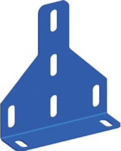 Скоба фиксирующая для стального лестничного лотка, серая LANMASTER LAN-LTS-BTF-GY в Ростове-на-Дону Аксессуары для лотков Pintop.ru