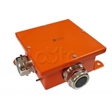 Экопласт SMB165 Коробка металл, огн. E-110,о/п 164х164х65, IP66, 4Р, (1,5-10 мм2), оранж.