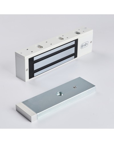 R-Lock RL-EM500-LSW - Электромагнитный замкок, 500кг, DC12/24B, цвет белый, RAL9016(белый), два датчика втроены в корпус замка: датчик Холла и магнито-контактный датчик в Ростове-на-Дону Электромагнитные замки Pintop.ru