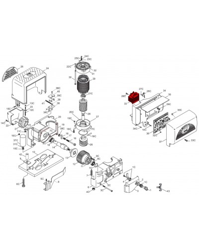 Трансформатор ZU200, ZL22 Came 119RIR263 в Ростове-на-Дону Запчасти для шлагбаумов и автоматики Pintop.ru