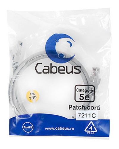 Патч-корд Cabeus PC-FTP-RJ45-CAT.6-0.5M-LSZH в Ростове-на-Дону Патчкорды (медные) Pintop.ru