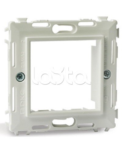 Каркас на 2 модуля (одноместный), белый, RAL 9010 DKC 75020W в Ростове-на-Дону Аксессуары для кабель-канала Pintop.ru