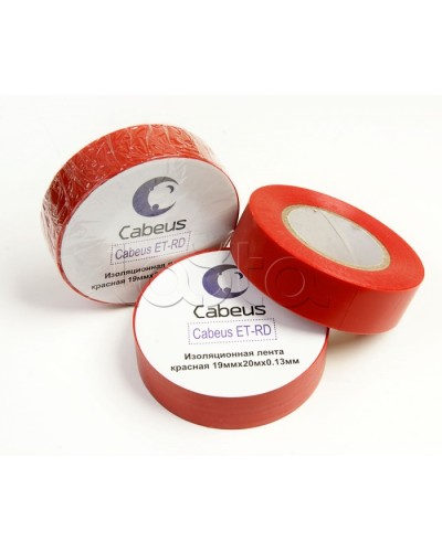 Лента изоляционная (красная) Cabeus ET-RD в Ростове-на-Дону Аксессуары для кабель-канала Pintop.ru