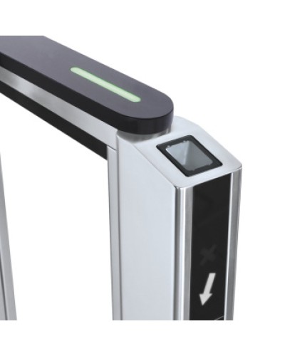 Передняя панель скоростного прохода PERCo-ST-11 со встроенным сканером штрихкода PERCo-FP11Q.1 в Ростове-на-Дону Ограждения Pintop.ru