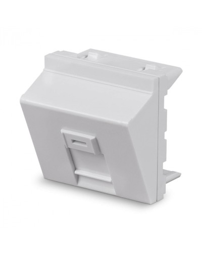 Вставка 45x45 (Mosaic) для 1 модуля формата Keystone Jack, угловая Cabeus (FP-A-45-1M) в Ростове-на-Дону Модули Keystone Pintop.ru