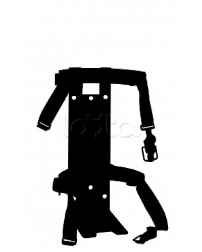 Кронштейн ПОЖТЕХНИКА КТР-4/5 на 2 ремнях(d145-150) для ОП/ОВП-4, ОП-5, ОУ-3 в Ростове-на-Дону Аксессуары для огнетушителей Pintop.ru