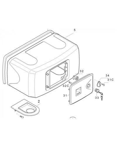 Корпус FERNI пластиковый Came 119RID122 в Ростове-на-Дону Запчасти для шлагбаумов и автоматики Pintop.ru