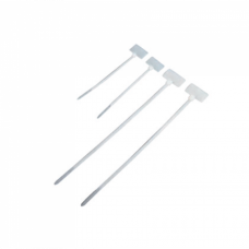 Стяжка пластиковая нейлоновая с площадкой для маркировки 2,5х100мм, белая, 100шт TWT (TWT-CVM-100)