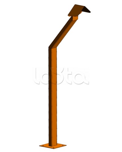 Стойка кнопки выхода Аякс наклонная исп.01 (под бетонирование), оранжевая Магнито-контакт в Ростове-на-Дону Дополнительное оборудование для ОПС Pintop.ru