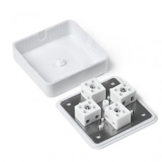 Коробка монтажная огнестойкая пластиковая КМОП IP31 (8к х 2,5мм²) 100х100х30 Пожтехкабель 072-023