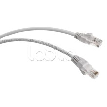 Патч-корд UTP, категория 5e, 5 м, LSZH, неэкранированный, серый Cabeus PC-UTP-RJ45-Cat.5e-5m-LSZH