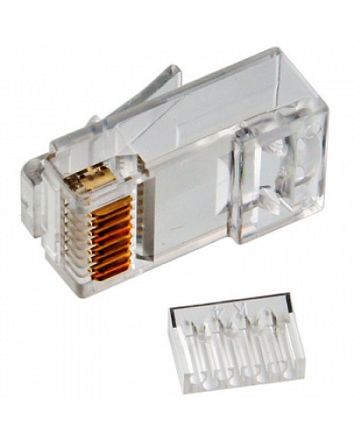 Коннектор RJ45 UTP 8P8C TWT (TWT-PL45-8P8C-V) в Ростове-на-Дону Коннекторы и разъемы Pintop.ru