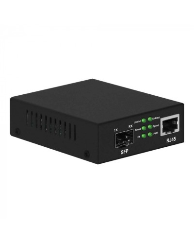 Медиаконвертер Gigabit Ethernet, SFP 1000Мбит/c, RJ45 10/100/1000Мбит/c, поддержка LFP NST NS-MC-1G1GX в Ростове-на-Дону Медиаконвертеры Pintop.ru
