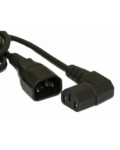 Кабель питания монитор-компьютер Hyperline PWC-IEC13A-IEC14-1.0-BK в Ростове-на-Дону Аксессуары для стоек и шкафов Pintop.ru