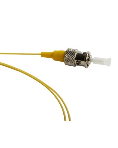 Пигтейл одномодовый оптический SM 9/125 (OS2), ST/APC, 1 м, LSZH Hyperline FPT-B9-9-ST/AR-1M-LSZH-YL в Ростове-на-Дону Пигтейлы Pintop.ru