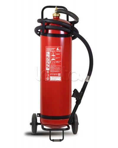 Огнетушитель ПОЖТЕХНИКА ОП-50(з) МИГ на тележке с перекрывным стволом, (баллон 62,5л., ОТВ-50кг) в Ростове-на-Дону Огнетушители Pintop.ru