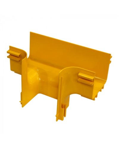 Вертикальный отвод на оптический лоток 120 мм, желтый LANMASTER (LAN-OT120-VT120) в Ростове-на-Дону Аксессуары для лотков Pintop.ru