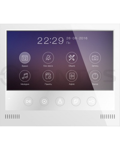 Монитор цветного видеодомофона формата AHD с сенсорными кнопками и возможностью записи фото или видео по вызову на microSD карту Tantos Selina HD M в Ростове-на-Дону Абонентские видеоустройства Pintop.ru