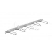 Органайзер горизонтальный 19" 0.5U, 5 колец Cabeus (JB08-0,5U-GY)