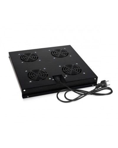 Модуль вентиляторный с 4-я вентиляторами, цвет черный (RAL 9004) Cabeus (TRAY-SC-120-BK) в Ростове-на-Дону Вентиляторные модули Pintop.ru