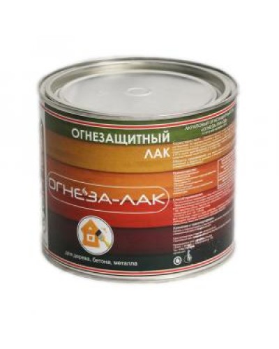 Лак огнезащитный акриловый Огнеза «ОГНЕЗА-ЛАК-ОД» для древесины и материалов изнеё, матовый, бесцветный, ведро 2,4л.(1,8 кг.) в Ростове-на-Дону Огнезащитные краски Pintop.ru