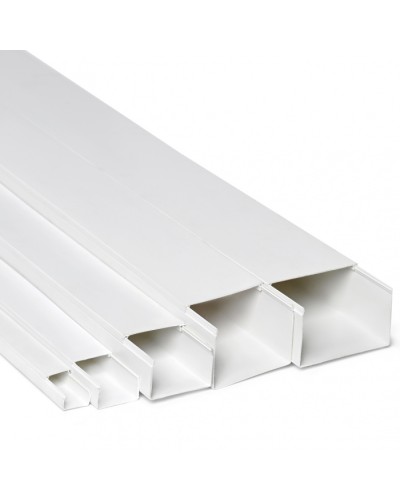 Кабель-канал 80x60x2000, двойной замок, белый (ПожТехКабель) в Ростове-на-Дону Кабель-канал Pintop.ru