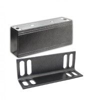 Замок электромагнитный Олевс М2-300 с уголком серебряный антик