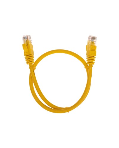 Патч-корд U/UTP, CAT 6, RJ45-RJ45, 26AWG, LSZH, желтый, 0,5м REXANT 02-0295-05 в Ростове-на-Дону Патчкорды (медные) Pintop.ru