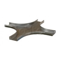 Ответвитель X-образный горизонтальный плавный Hyperline RST-CXS-100-50-0,8-R100-SZ