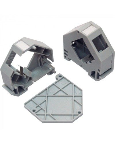 Бокс на DIN-рейку для установки модуля типа Keystone, серый LANMASTER (LAN-DRF-10K/BX-GY) в Ростове-на-Дону Патч-корды и пигтейлы Pintop.ru