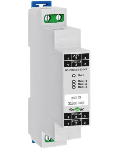 Преобразователь протокола Smartec IC-RS485-DIN1 в Ростове-на-Дону Адресная система охранно-пожарной радиоканальной сигнализации Smartec Pintop.ru