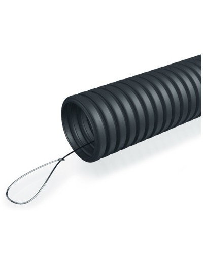 Труба гофр. ПНД 40 мм с зондом ПожТехКабель (15 м) в Ростове-на-Дону Труба гофрированная Pintop.ru