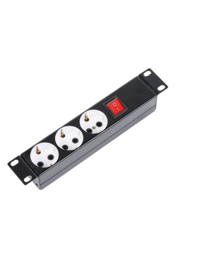 Блок силовых розеток 10 без шнура с выключателем, 3 розетки (черный) ЦМО БР-3П-10-9005 в Ростове-на-Дону Блоки розеток Pintop.ru
