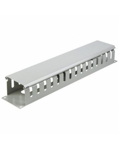 Органайзер кабельный горизонтальный с крышкой, 19, 2U, глубиной 72 мм, металл, RAL 7035 REXANT 04-2645 в Ростове-на-Дону Кабельные органайзеры Pintop.ru