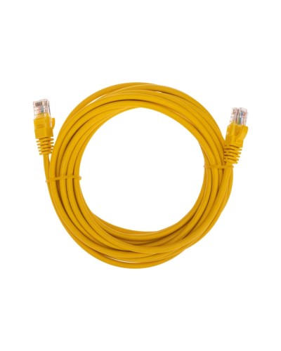 Патч-корд U/UTP, CAT 5e, RJ45-RJ45, 26AWG, LSZH, желтый, 5м REXANT 02-0105-5 в Ростове-на-Дону Патчкорды (медные) Pintop.ru