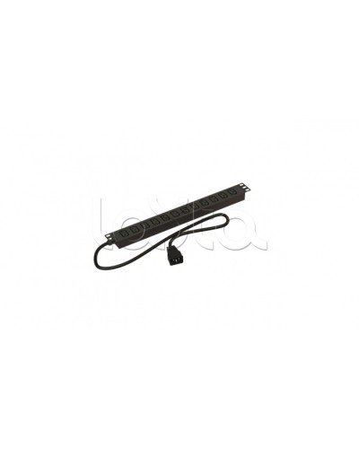 Блок розеток горизонтальный черн Hyperline (SHE19-12IEC-2.5AIEC) в Ростове-на-Дону Блоки розеток Pintop.ru