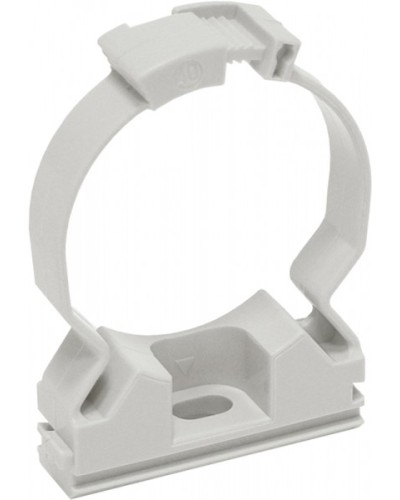 ELASTA Хомутный держатель CFC25 серый IEK (CTA10MP-CFC25-K41-100) в Ростове-на-Дону Стяжки-хомуты Pintop.ru