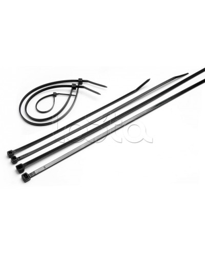 Стяжка нейлоновая неоткрывающаяся, безгалогенная (halogen free), 450x4.8мм, черная (100 шт) Cabeus CTBL-450 в Ростове-на-Дону Стяжки-хомуты Pintop.ru