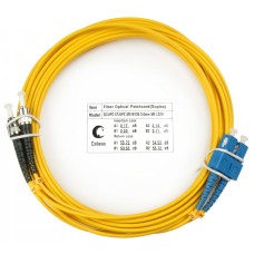 Шнур оптический duplex SC-ST 9/125 sm 5м LSZH Cabeus FOP(d)-9-SC-ST-5m