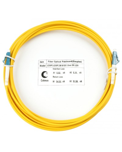 Шнур оптический simplex LC-LC 9/125 SM 10 м LSZH Cabeus FOP(s)-9-LC-LC-10M в Ростове-на-Дону Патч-корды оптические Pintop.ru