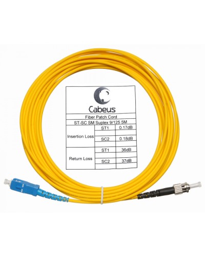 Шнур оптический simplex SC-ST 9/125 sm 20м LSZH Cabeus FOP(s)-9-SC-ST-20m в Ростове-на-Дону Патч-корды оптические Pintop.ru