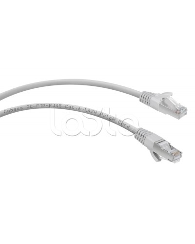 Патч-корд FTP, категория 6, F/UTP экранированный, LSZH, 5 м, серый Cabeus PC-FTP-RJ45-CAT.6-5M-LSZH в Ростове-на-Дону Патчкорды (медные) Pintop.ru