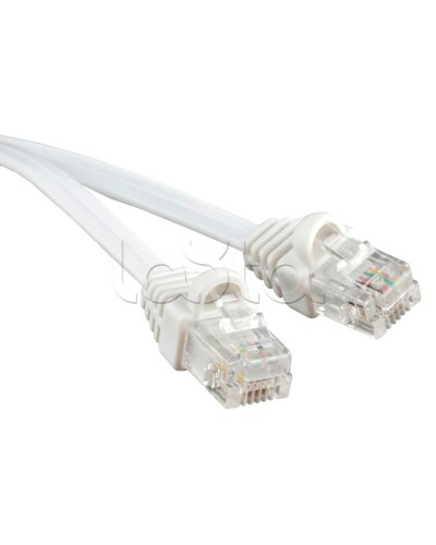 Патч-корд 6p4c телефонный, 1.5 м, белый Cabeus PC-TEL-RJ12-1.5m в Ростове-на-Дону Патчкорды (медные) Pintop.ru