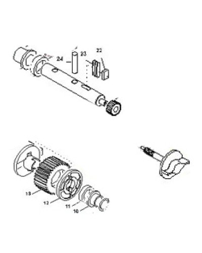 Выходной вал BX-E, BX-E241 Came 119RIBX015 в Ростове-на-Дону Запчасти для шлагбаумов и автоматики Pintop.ru