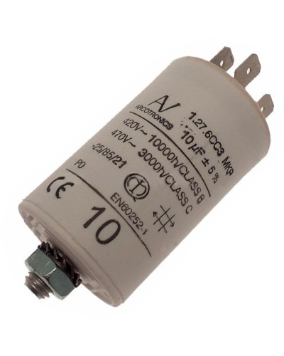 Конденсатор 10 мкФ со сдвоенными выводами и болтом Came 119RIR294 в Ростове-на-Дону Запчасти для шлагбаумов и автоматики Pintop.ru