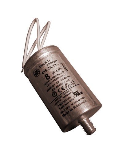 Конденсатор 8 мкФ с гибкими выводами и болтом Came 119RIR339 в Ростове-на-Дону Запчасти для шлагбаумов и автоматики Pintop.ru