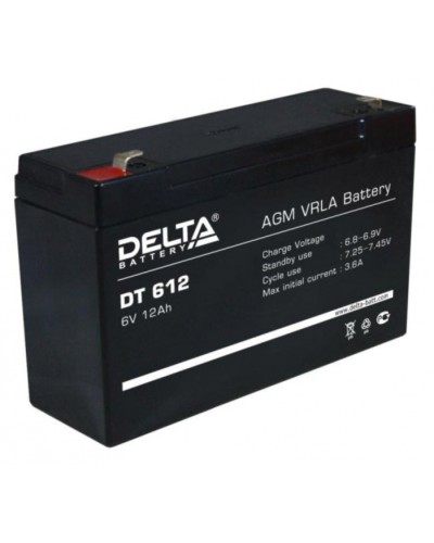 Аккумулятор свинцово-кислотный Delta DT 612 в Ростове-на-Дону Электротехническое оборудование Pintop.ru