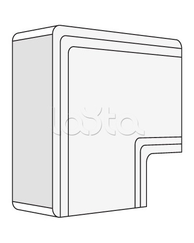 Угол плоский NPAN 120x60 мм DKC 01746 в Ростове-на-Дону Аксессуары для кабель-канала Pintop.ru